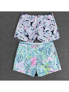 Lilly Pulitzer Callahan Shorts Bundle Women’s Size 00  Multicolor Coastal Preppy